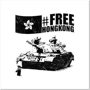 Free Hong Kong Protest against China Tshirt Posters and Art